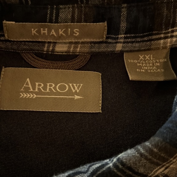 Men’s Aarow long sleeve flannel shirt size XXL - Picture 2 of 4